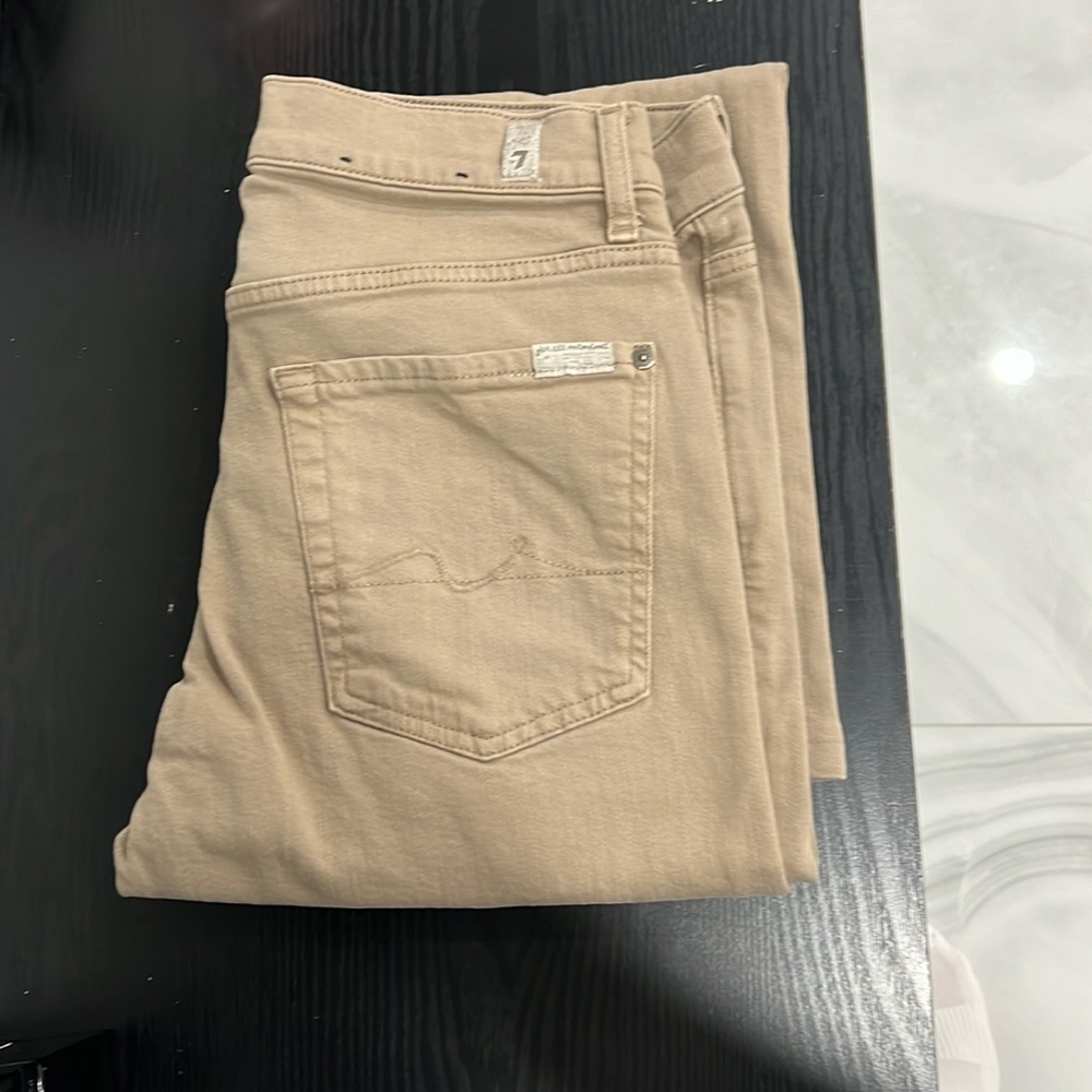 7 For All Mankind Khaki Color Jeans